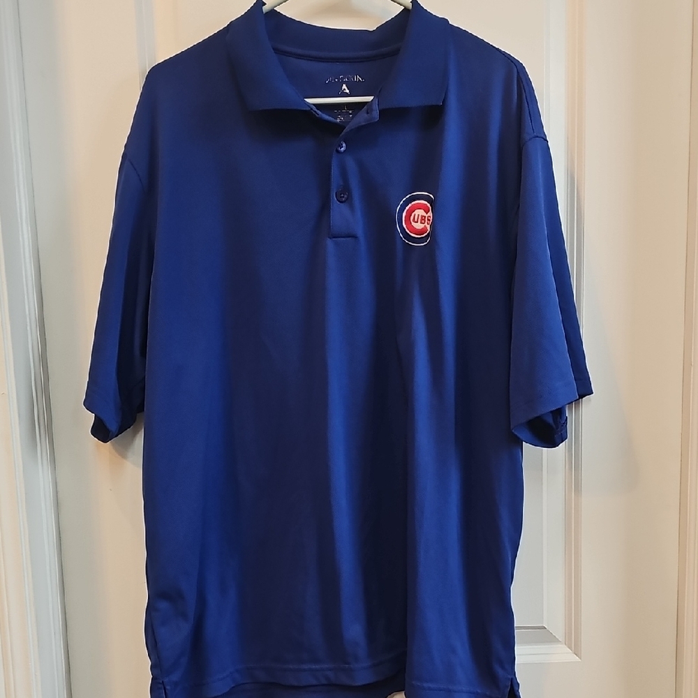 Blue Polo Shirt with Logo